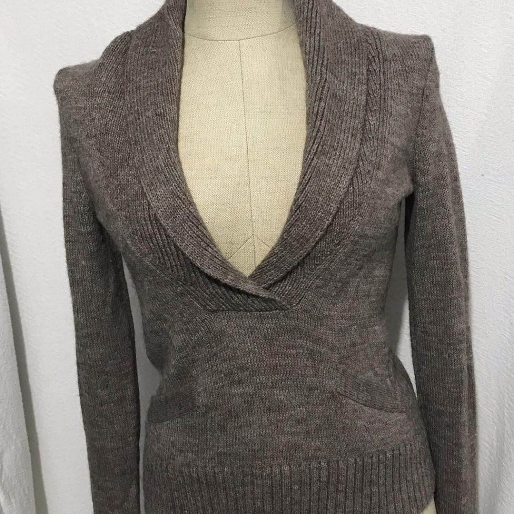 J.CREW WOMEN'S SWEATER PULLOVER WOOL BLEND XS